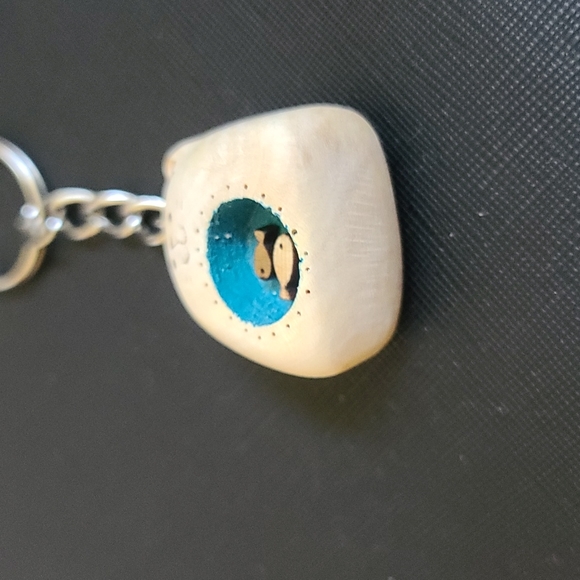 Very Cute Cat Key Chain wooded handmade for Cat lover - Picture 4 of 8